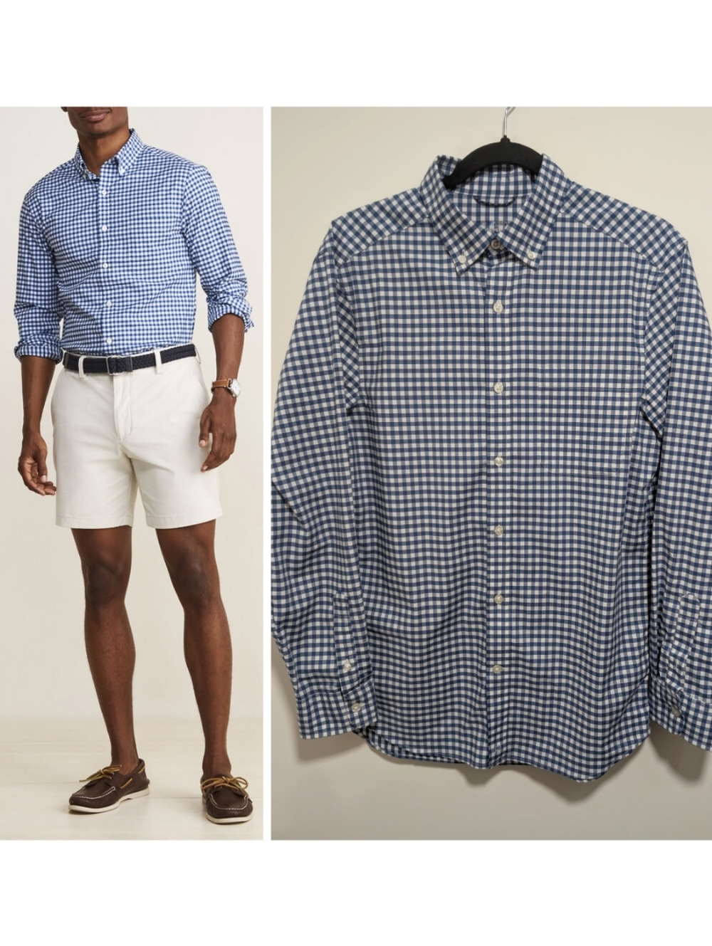 Vineyard Vines | On-The-Go Performance Gingham Shirt In Blue